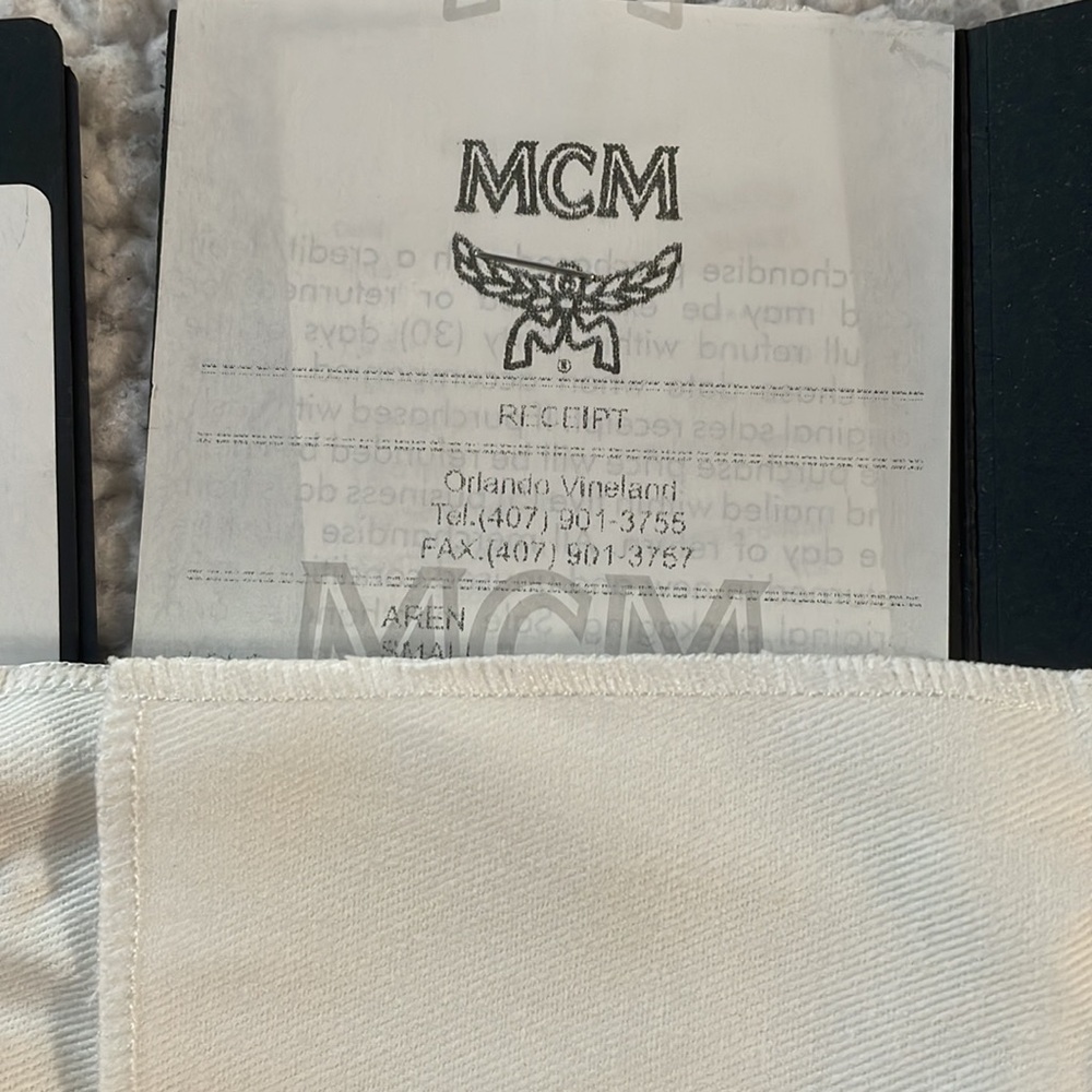 MCM Blossom Pink Small Aren Trifold Wallet - Picture 6 of 7